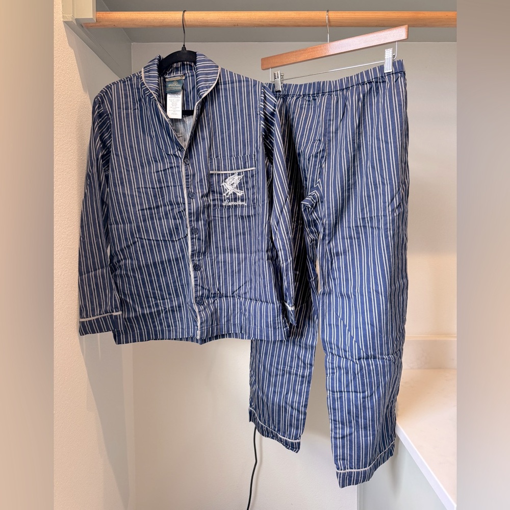 NWOT PBTeen XXS Striped Blue Pajamas